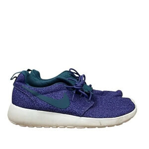 Nike Roshe Run Purple & Teal Athletic Sneaker 6.5
